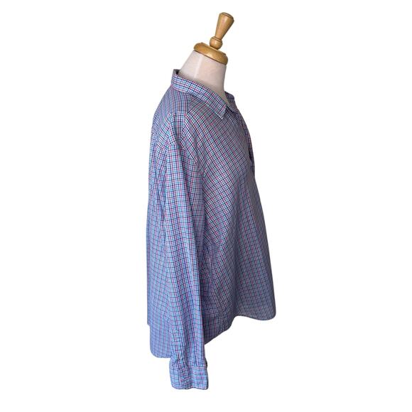 FRANK & EILEEN "Eileen" Relaxed  100% Cotton Blue Red Pink Button Down Shirt XL - Picture 4 of 10